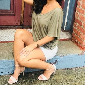 Front and Back V-neck, Eucalyptus